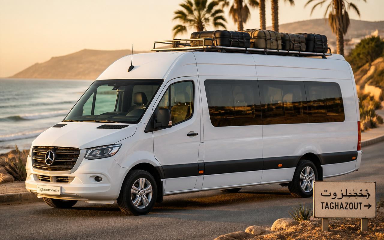 Mercedes Sprinter minibus shuttle from Fes to Marrakech