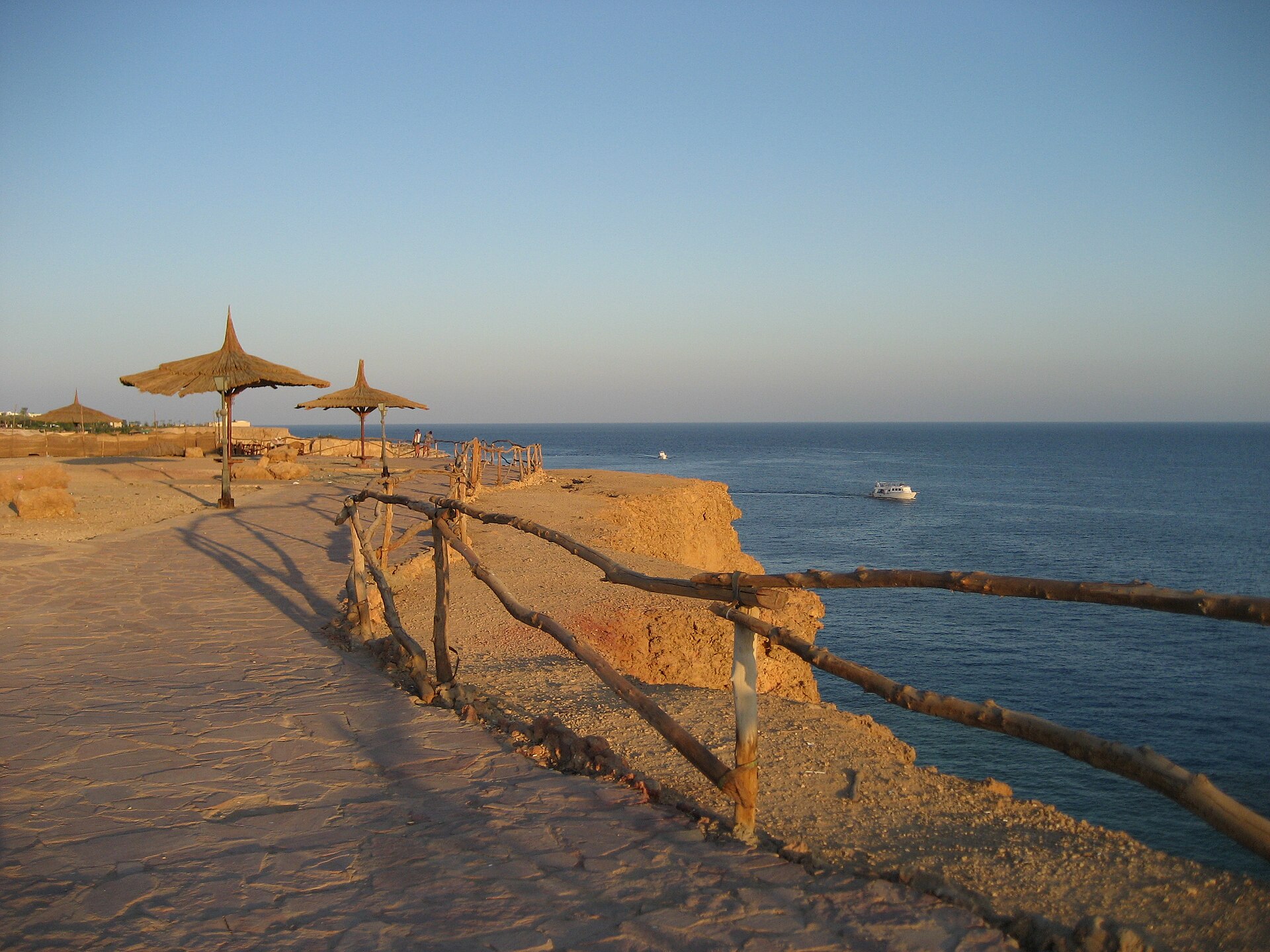 Clifftop view over the Red Sea from Hadaba, Sharm El Sheikh, Egypt