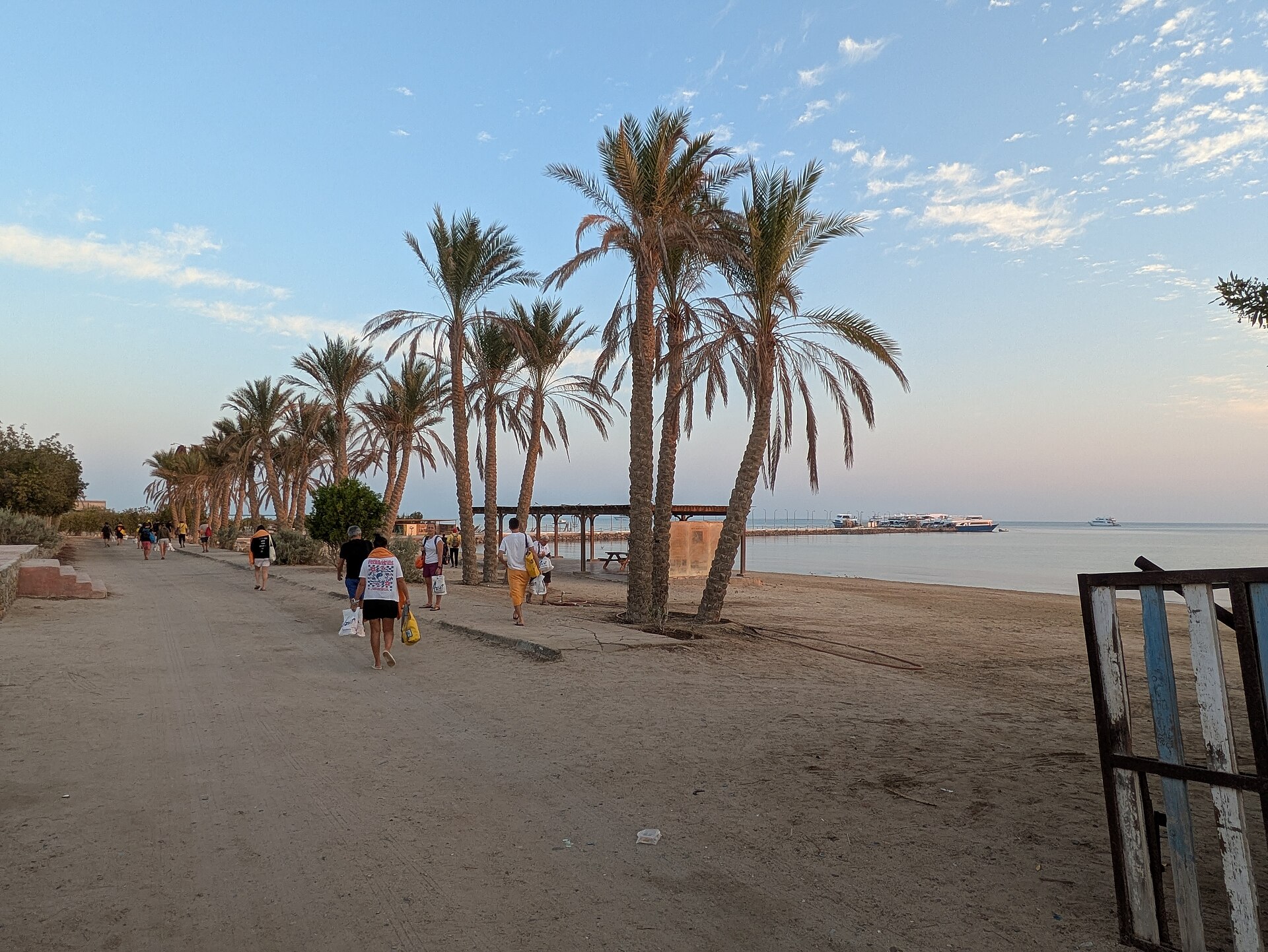 Small harbour at Hamata south of Marsa Alam, Red Sea, Egypt