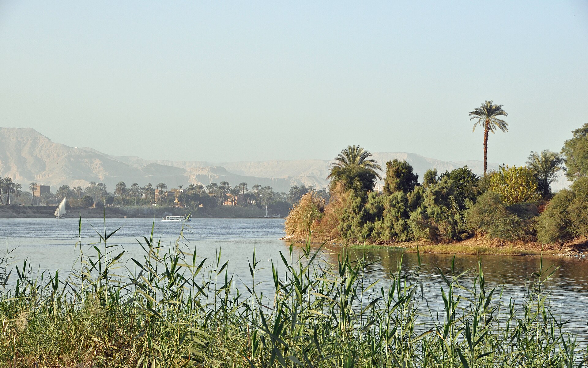 Nile riverside near Luxor, Upper Egypt