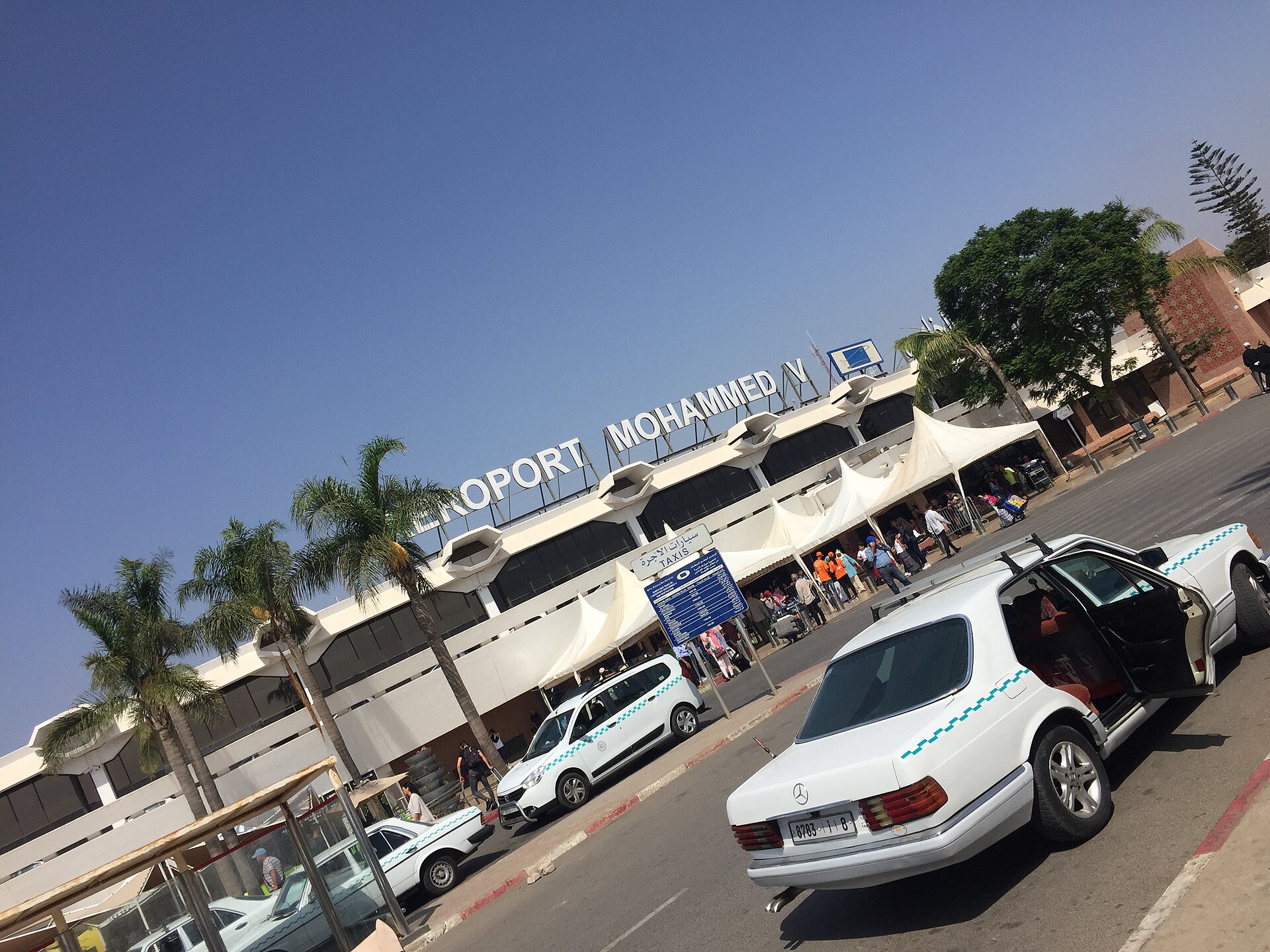 Arrivals concourse at Casablanca Mohammed V International Airport