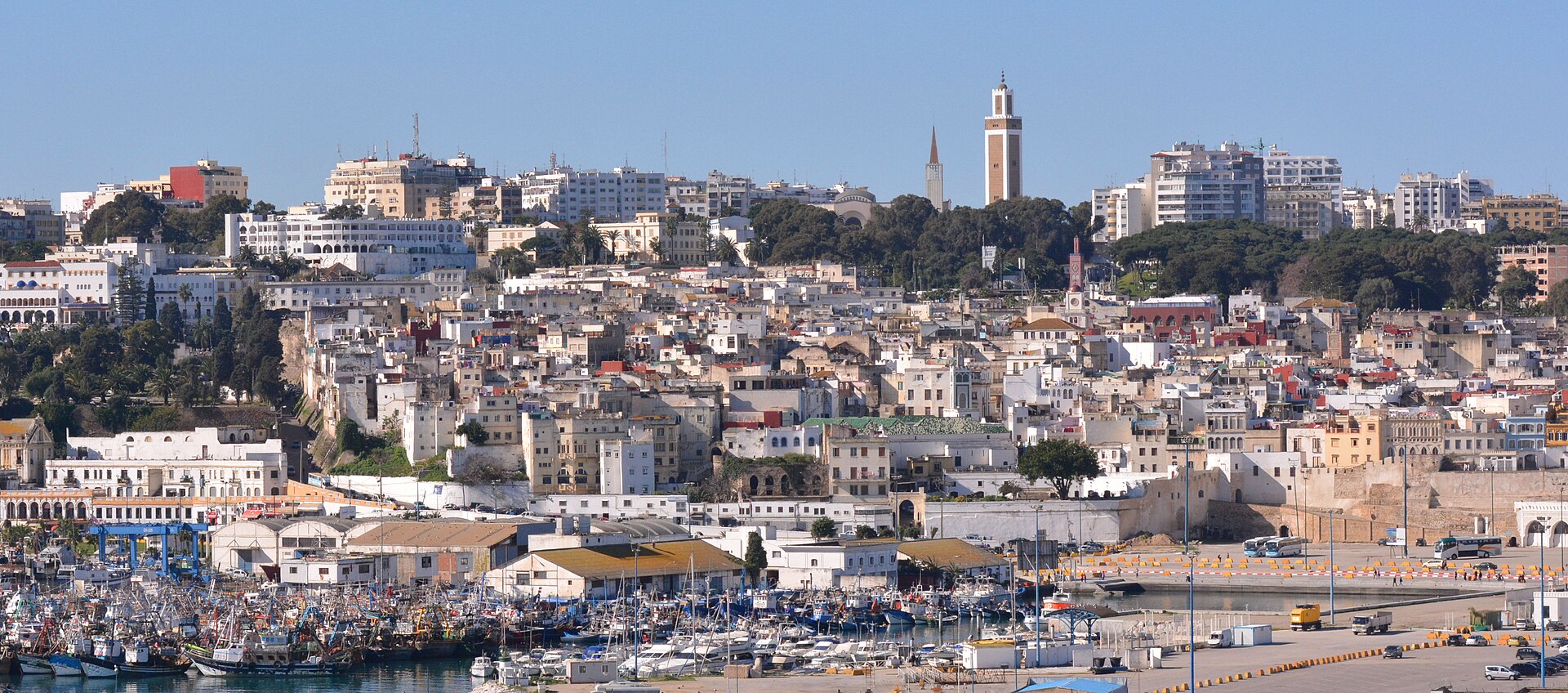 The Tangier waterfront, destination of the Chefchaouen to Tangier transfer